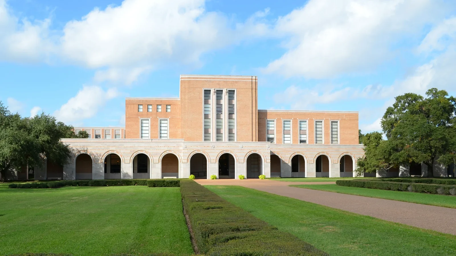 Fondren Library on the Rice University campus in Houston.