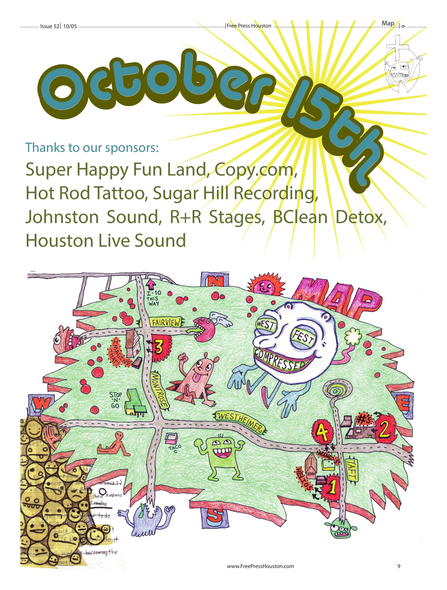 Westheimer Block Party: Timothy J. Dorsey’s map