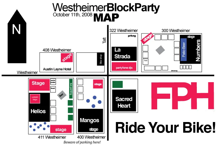 Westheimer Block Party: the fall 2008 footprint
