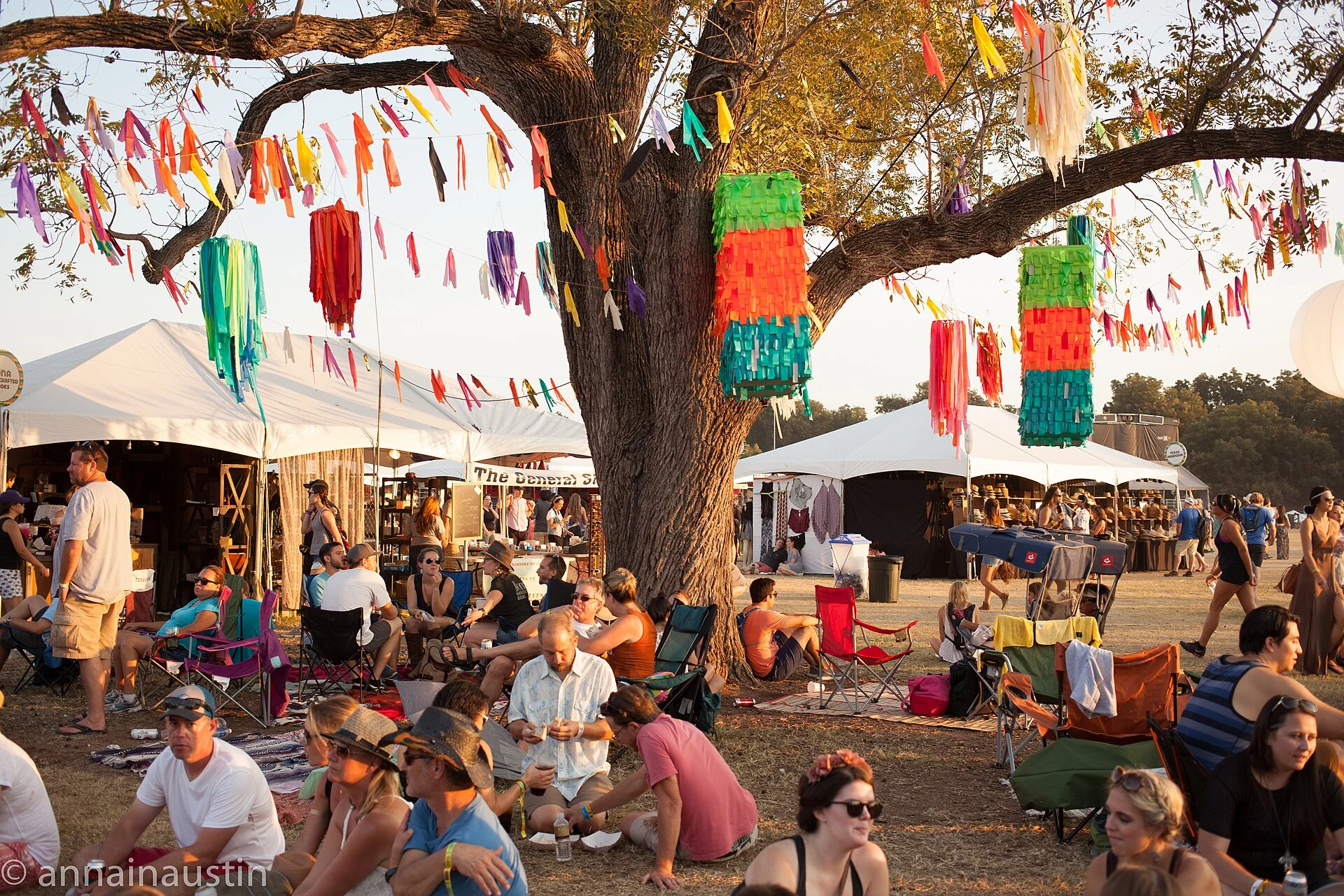 Audience at Austin City Limits Music Festival in 2015.