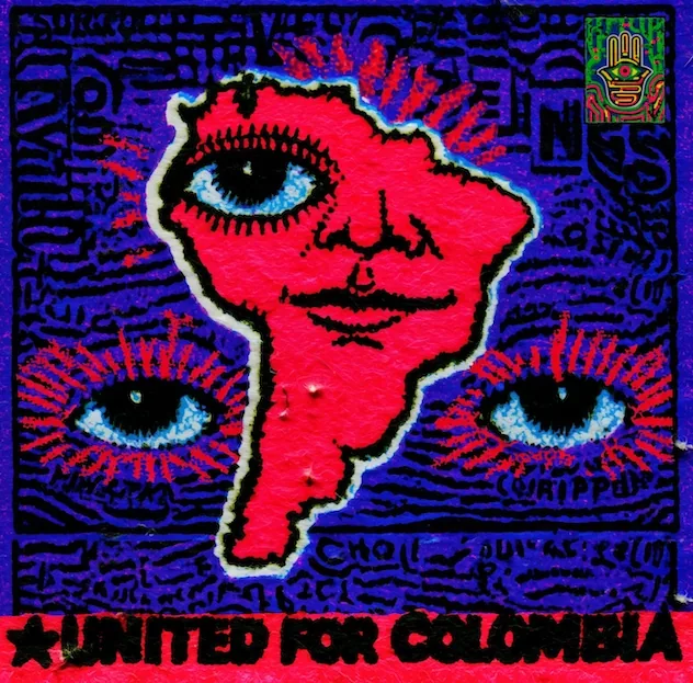 Published source image accompanying Colombian Techno Label Mammboh Rhythms Releases 32-Track Earthquake Relief Compilation.