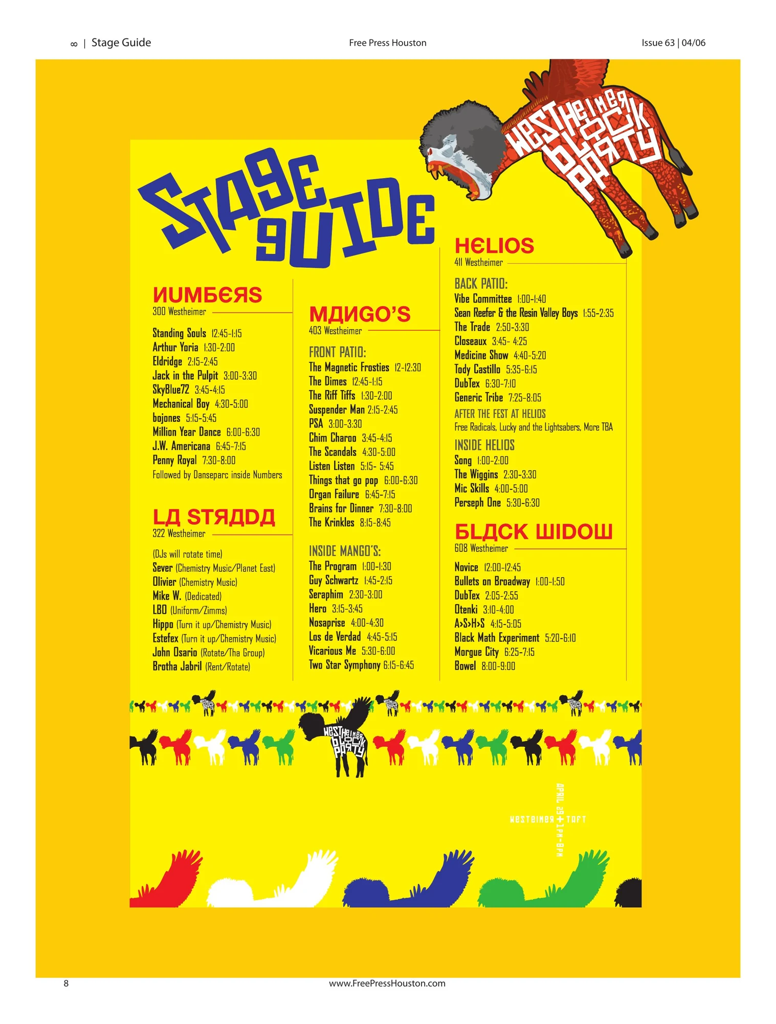 Westheimer Block Party: Tyler Barber’s stage guide