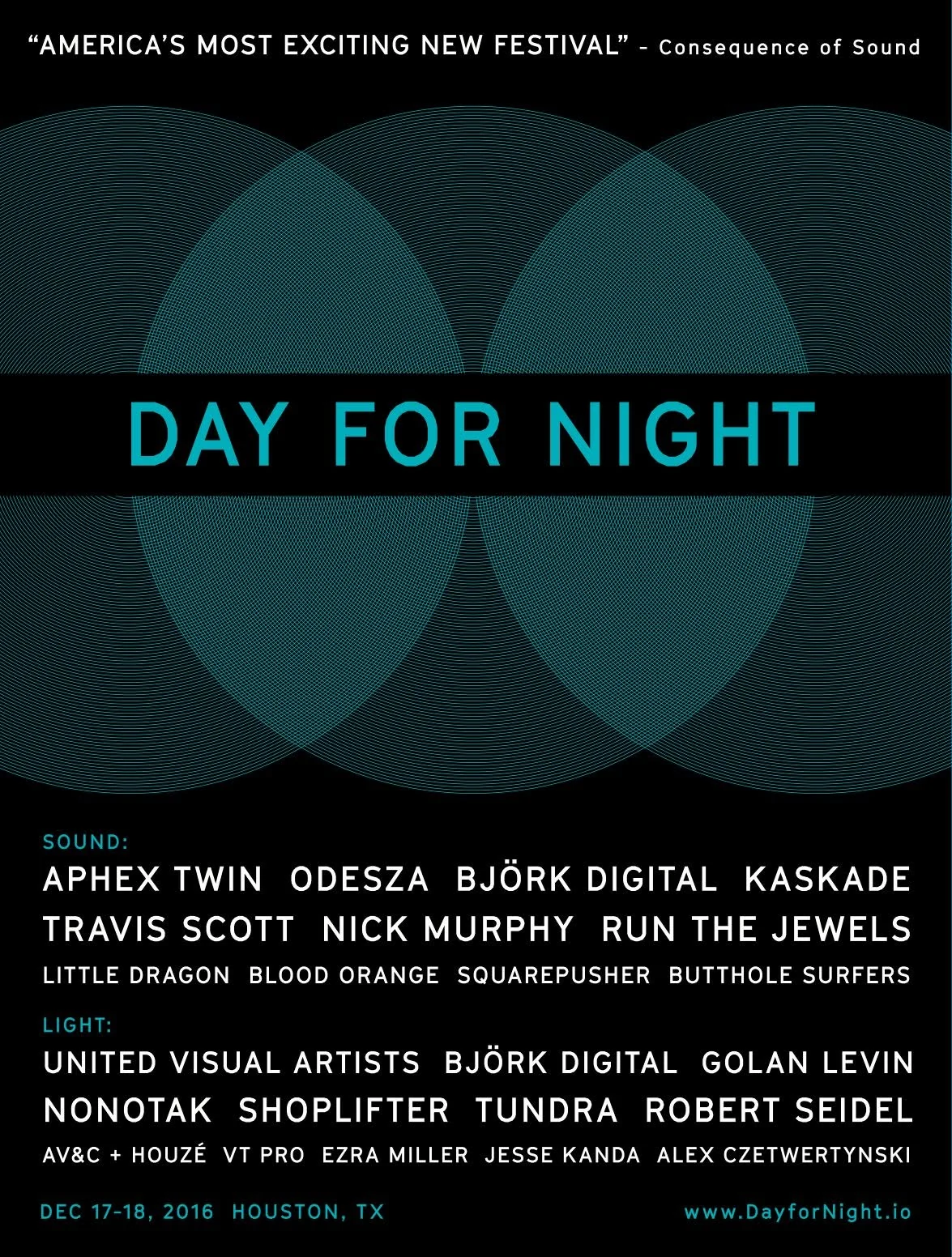 Day for Night: the concentric identity, 2016