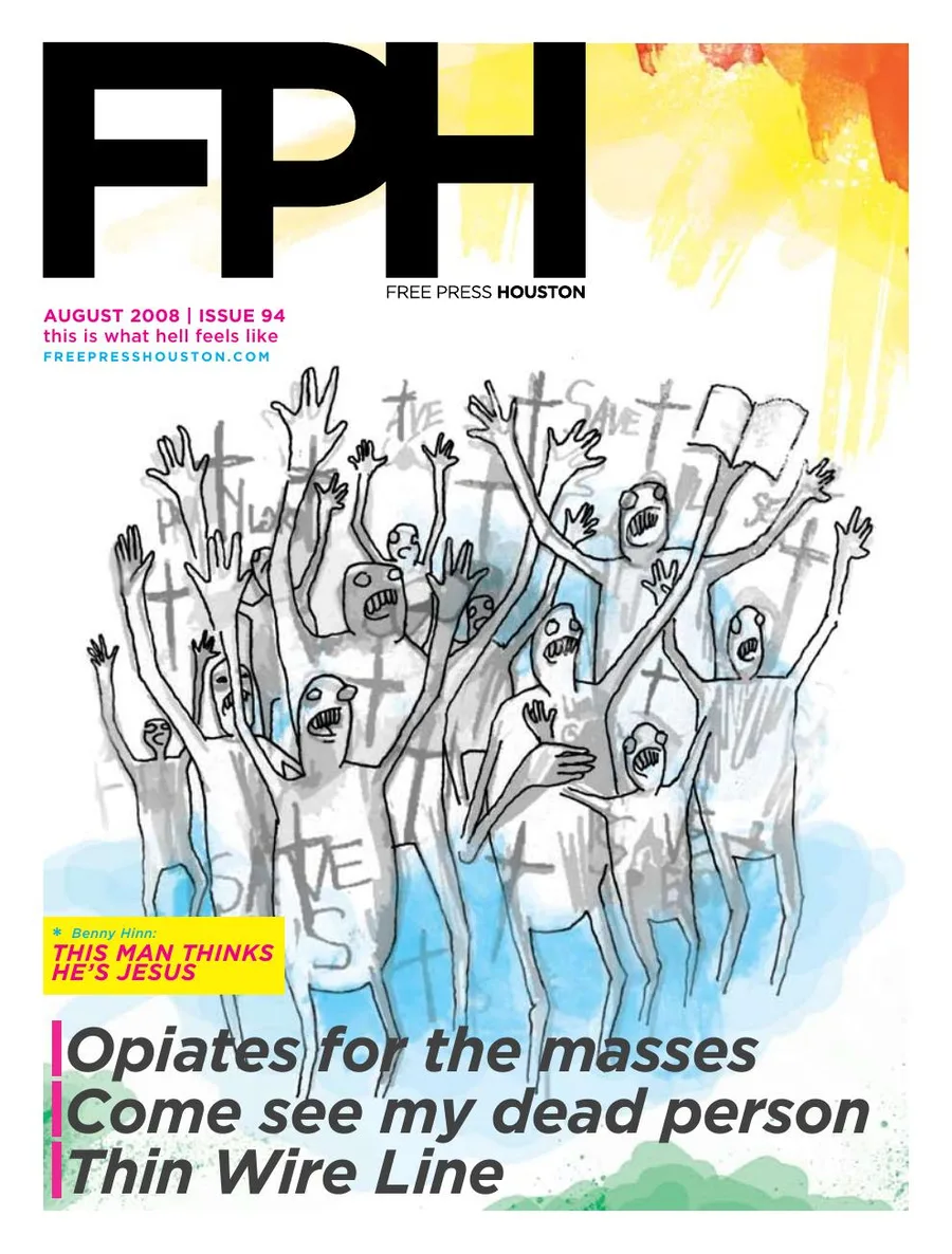 Free Press Houston cover, August 2008, Issue 94