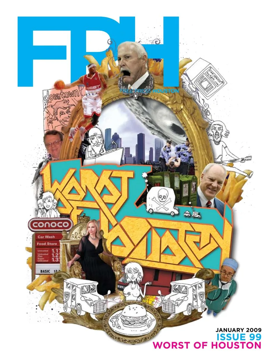 Free Press Houston cover, January 2009, Issue 99