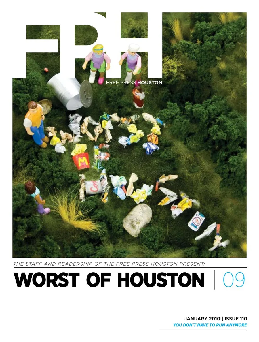 Free Press Houston cover, January 2010, Issue 110