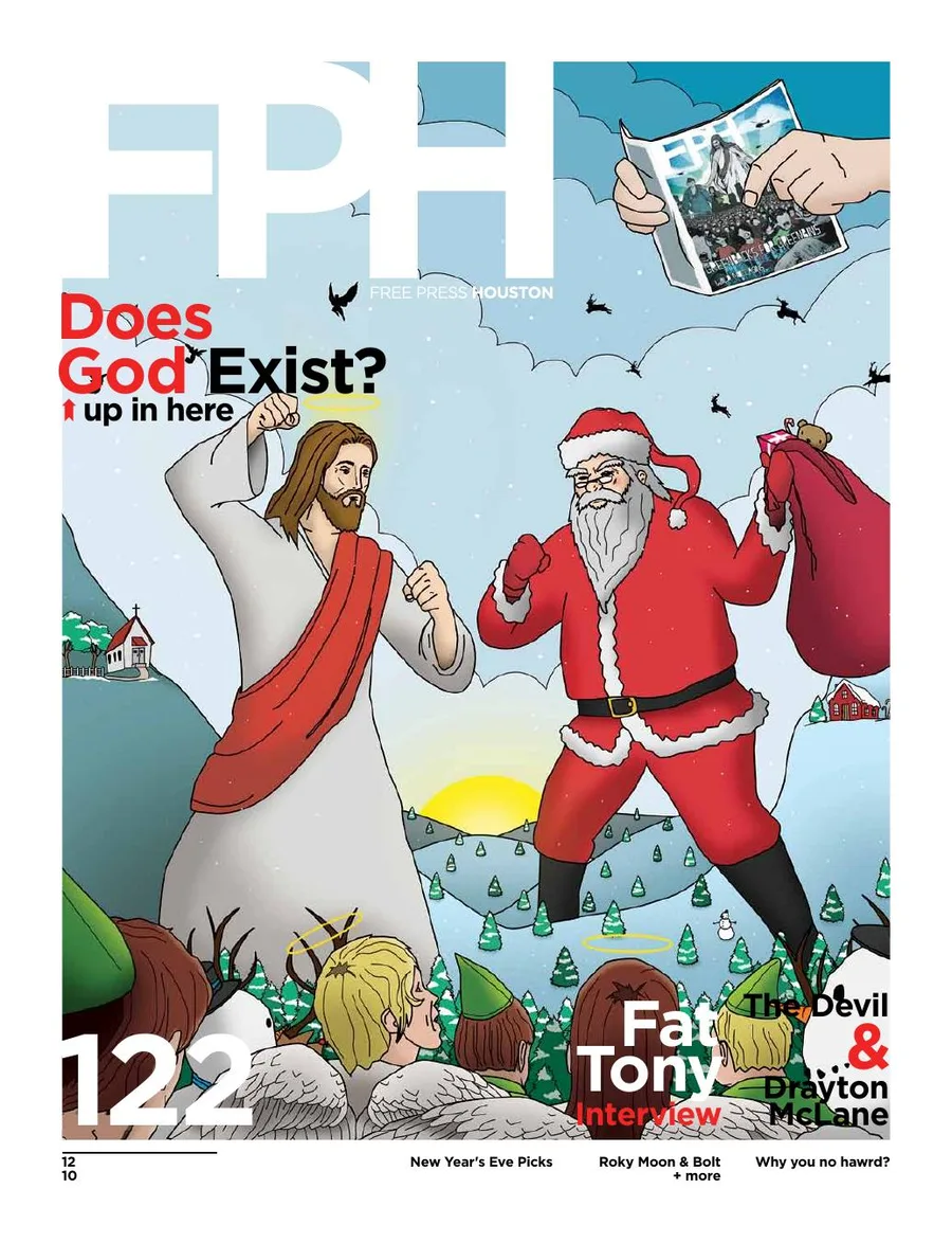 Free Press Houston cover, December 2010, Issue 122