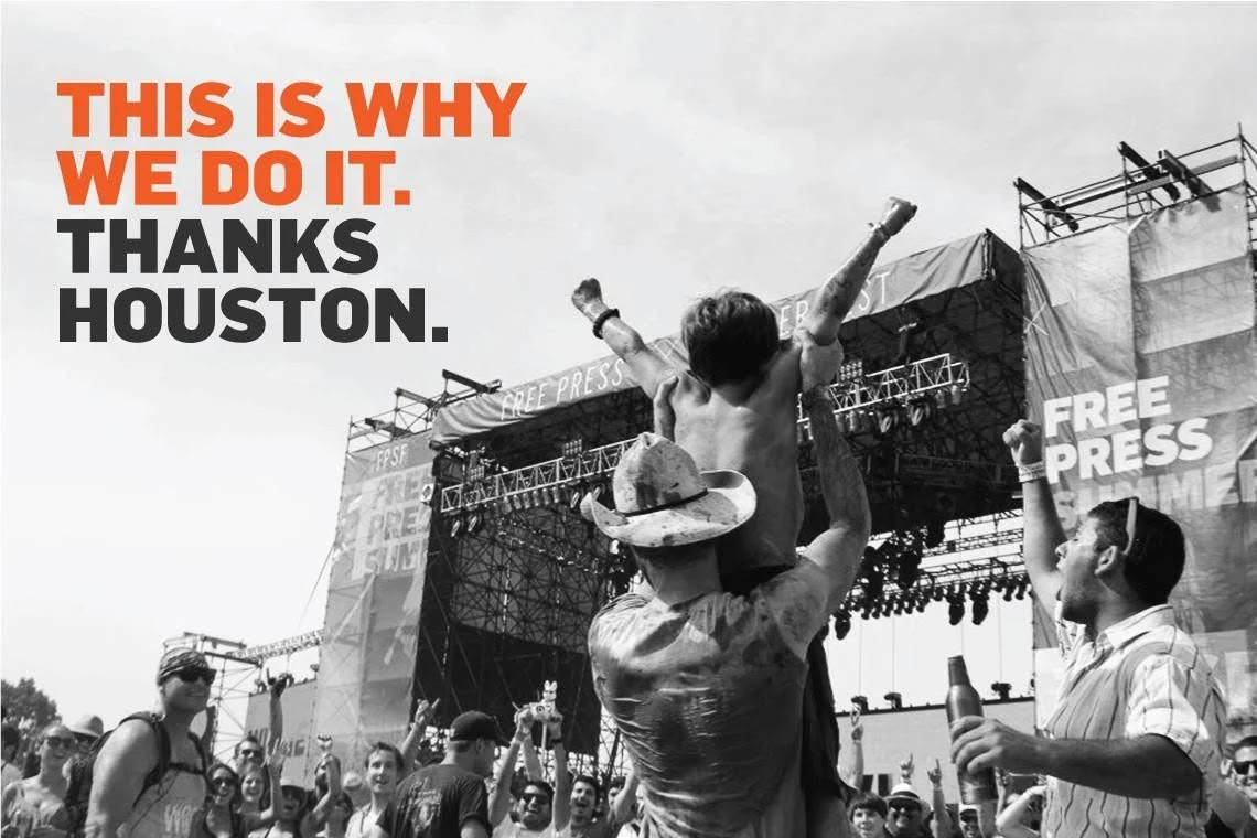 This is why we do it. Thanks Houston.