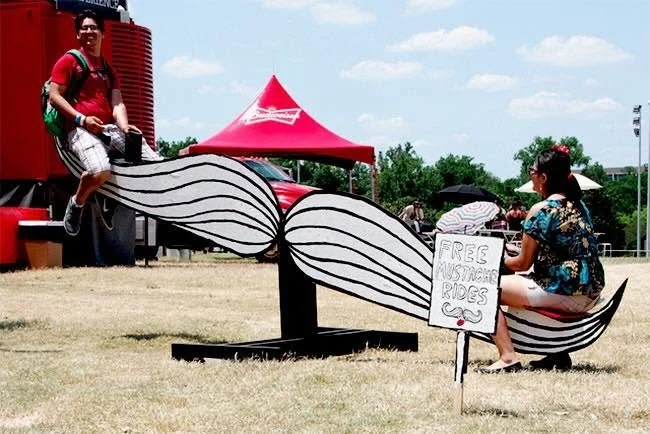Art on the festival grounds